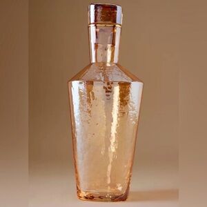 Anthropologie Zaza Luster Decanter, in color Honey, Brand New in Box